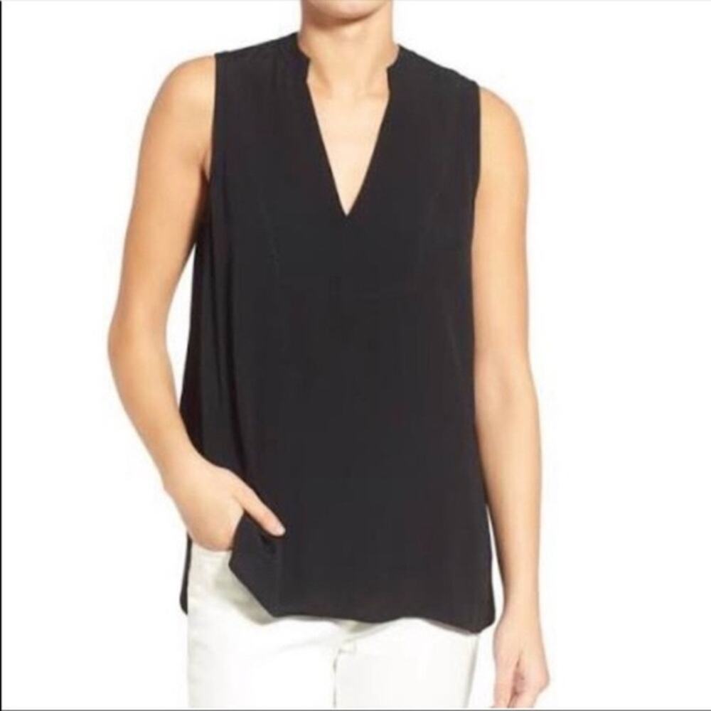 Madewell Black Inlet Popover Blouse Tank Top Size XS